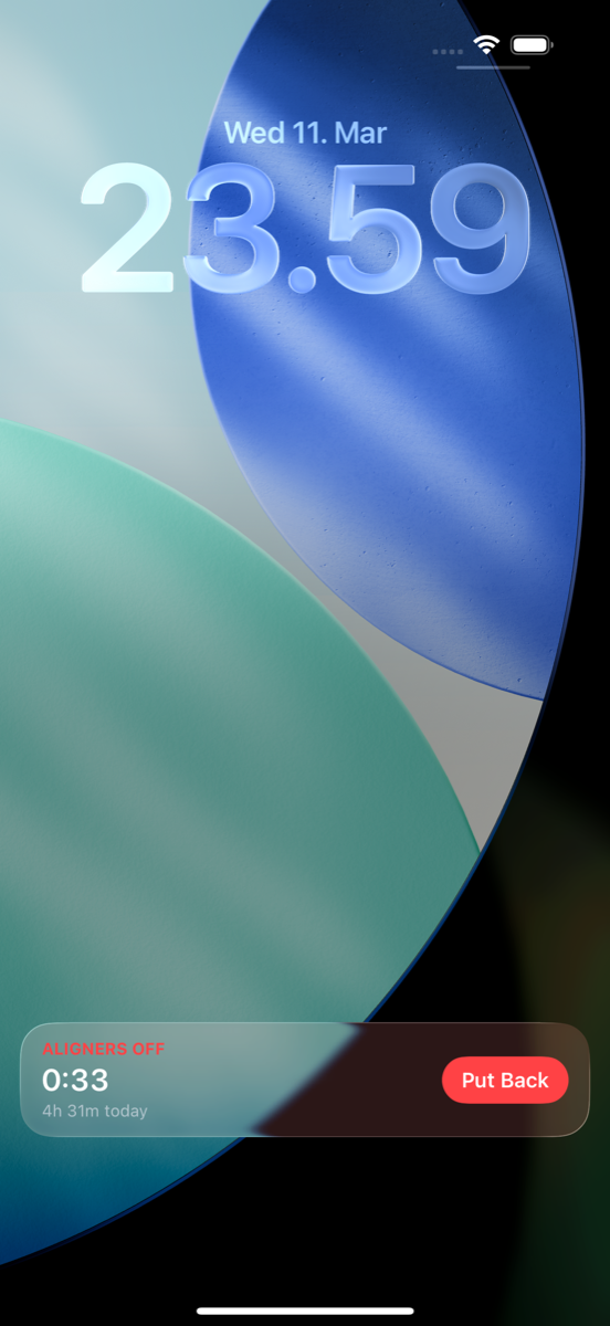 Live Activity on lock screen